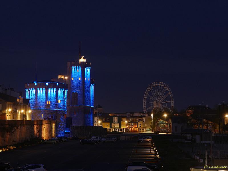 La Rochelle vu d'en haut, cours des Dames et tour de la Chaîne
