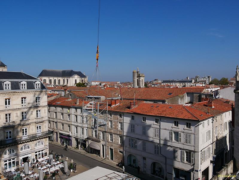 La Rochelle vu d'en haut, H&ocirc;tel de Ville, vues depuis la grue
