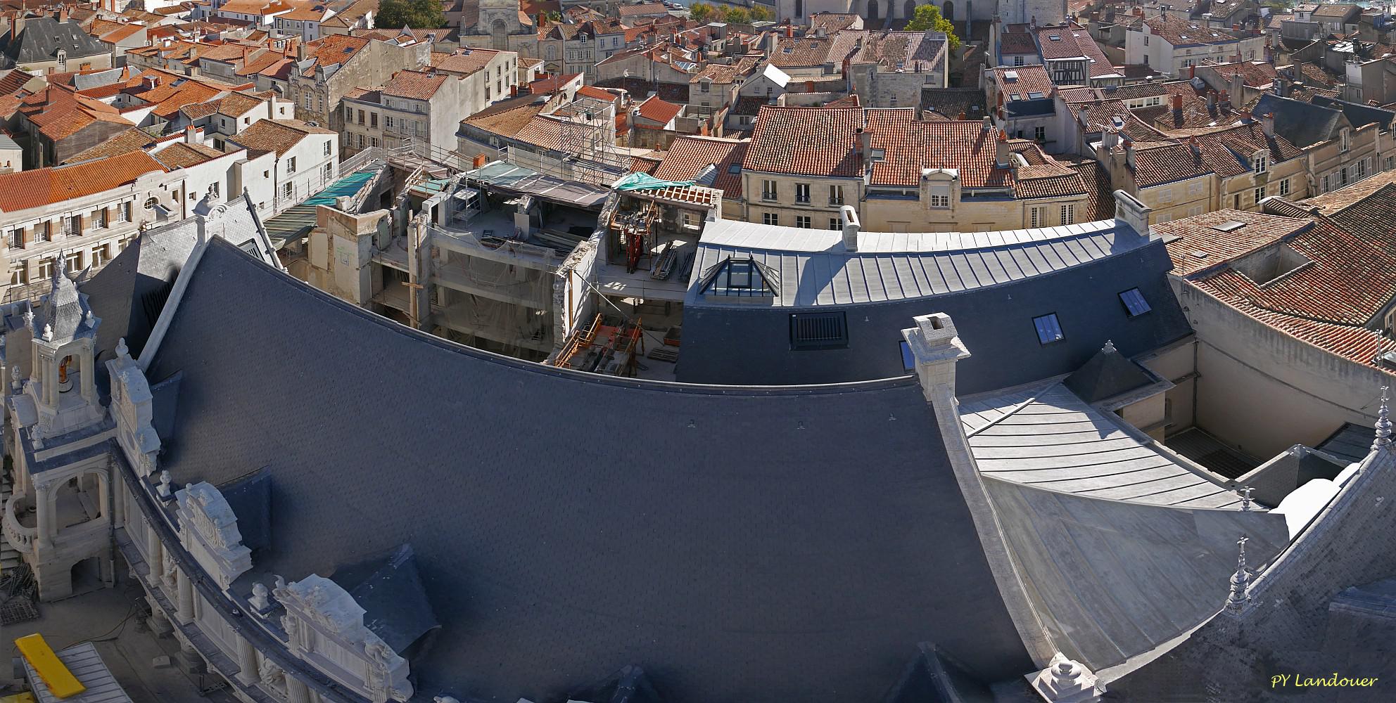 La Rochelle vu d'en haut, Hôtel de Ville, panoramiques depuis la grue