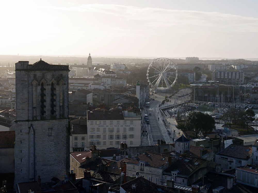 La Rochelle vu d'en haut, H&ocirc;tel de Ville, vues depuis la grue
