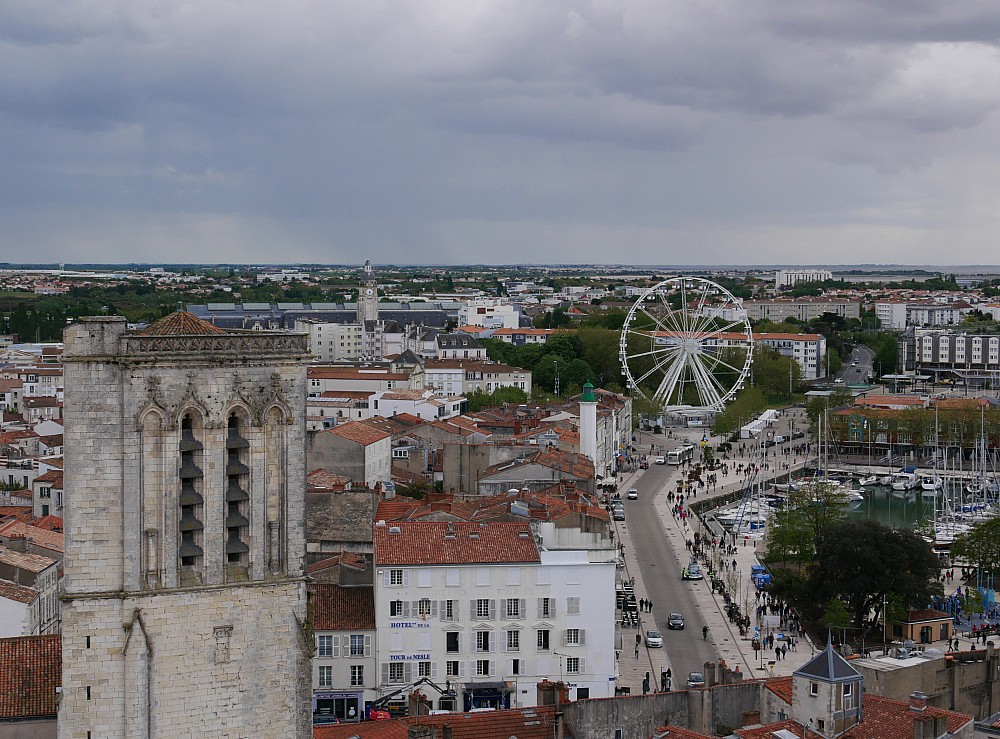 La Rochelle vu d'en haut, H&ocirc;tel de Ville, vues depuis la grue