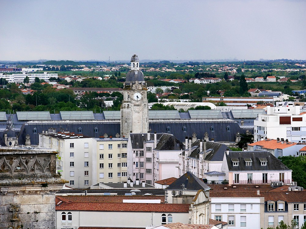 La Rochelle vu d'en haut, H&ocirc;tel de Ville, vues depuis la grue