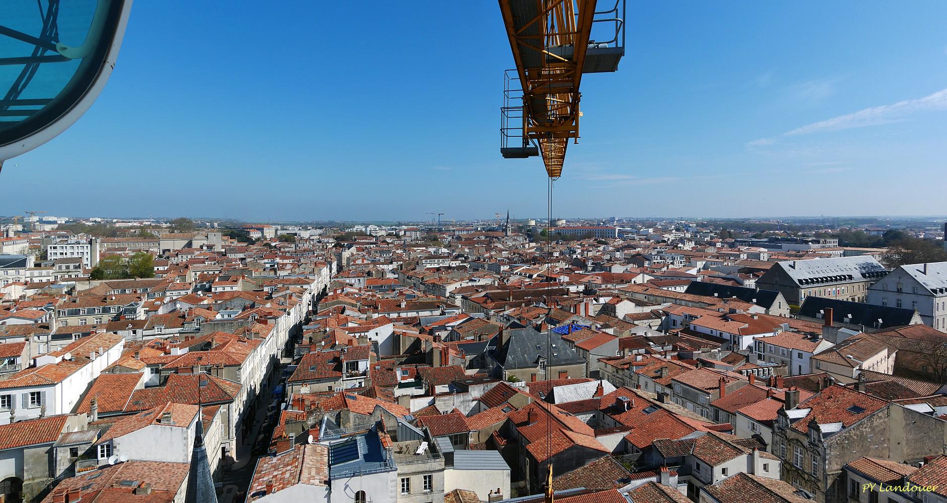 La Rochelle vu d'en haut, Hôtel de Ville, panoramiques depuis la grue