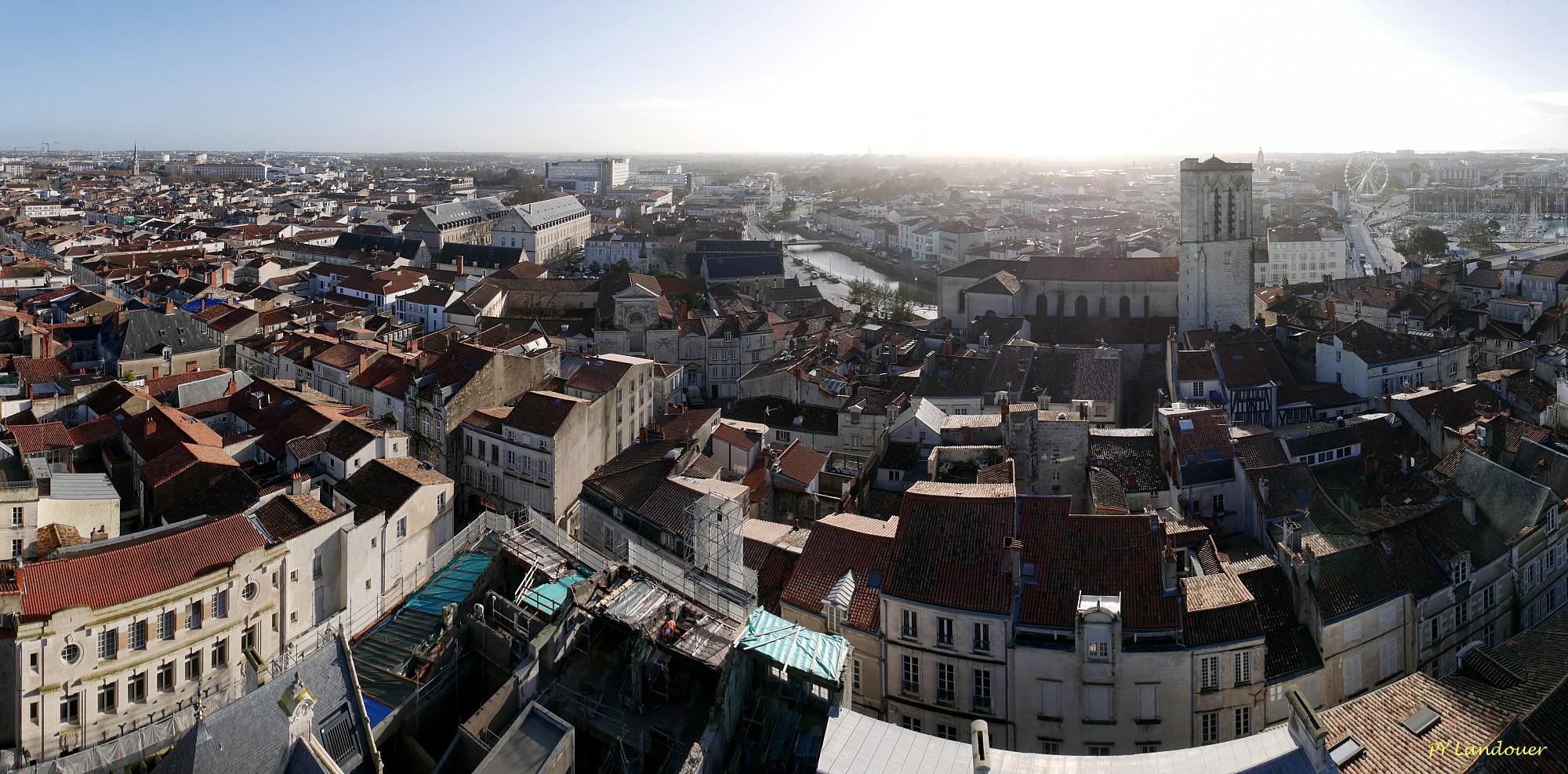 La Rochelle vu d'en haut, Hôtel de Ville, panoramiques depuis la grue