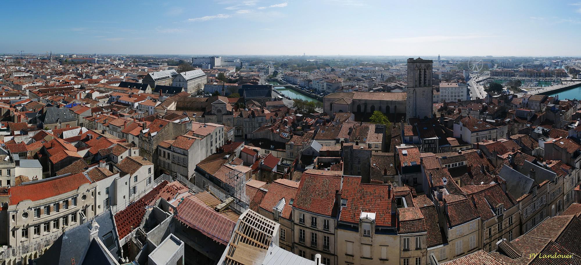 La Rochelle vu d'en haut, Hôtel de Ville, panoramiques depuis la grue