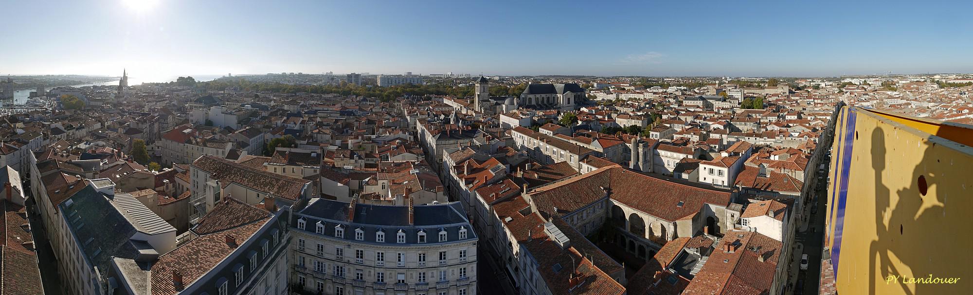 La Rochelle vu d'en haut, Hôtel de Ville, panoramiques depuis la grue