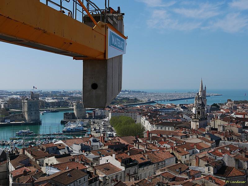 La Rochelle vu d'en haut, H&ocirc;tel de Ville, vues depuis la grue