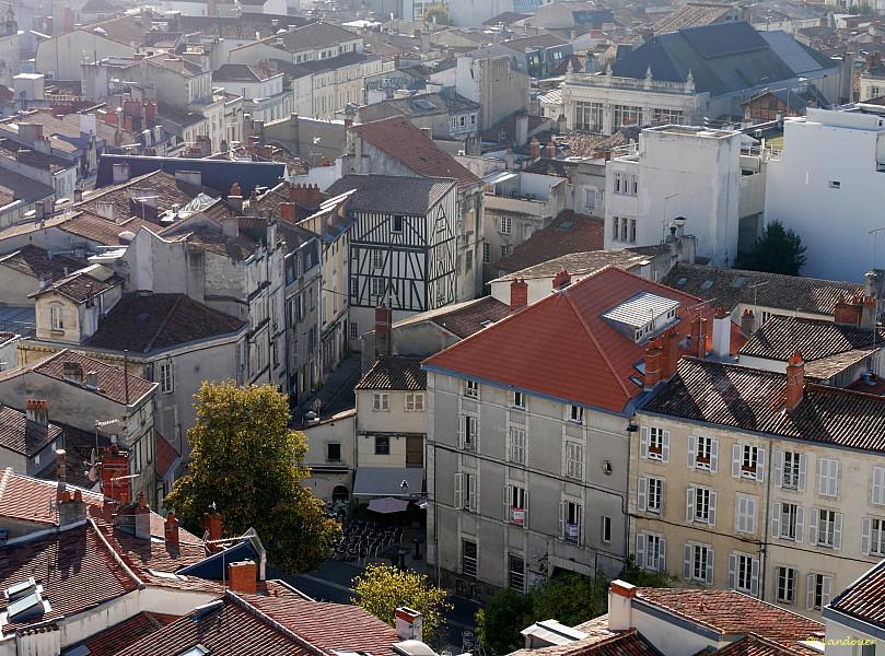 La Rochelle vu d'en haut, H&ocirc;tel de Ville, vues depuis la grue