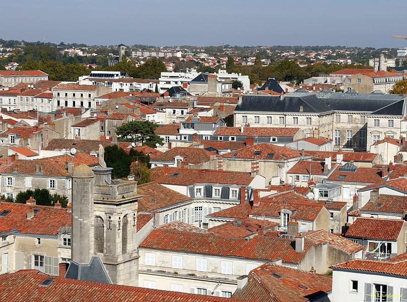 La Rochelle vu d'en haut, H&ocirc;tel de Ville, vues depuis la grue