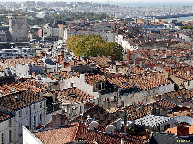 La Rochelle vu d'en haut, H&ocirc;tel de Ville, vues depuis la grue