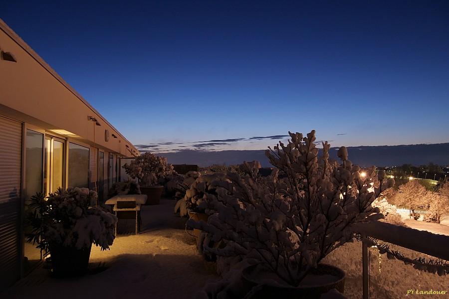La Rochelle vu d'en haut, Neige, 6 janvier 2026