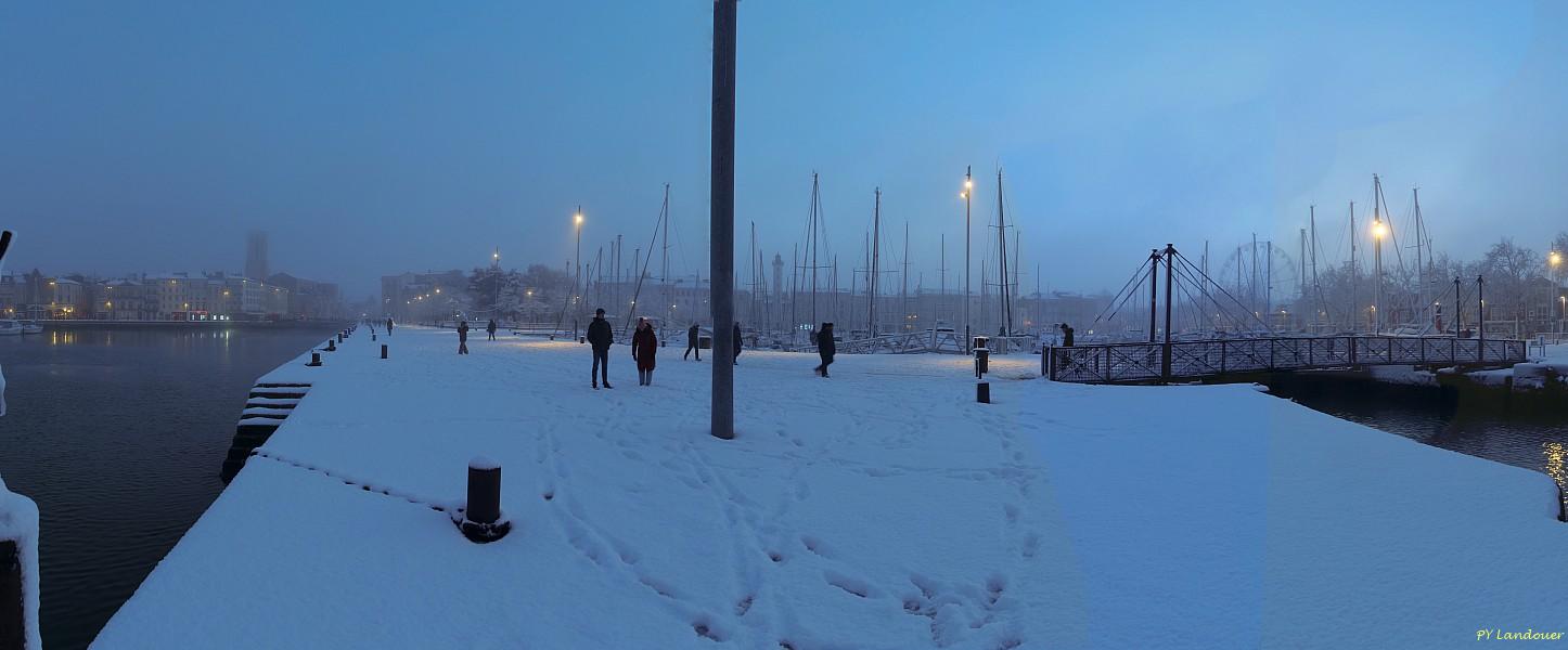 La Rochelle vu d'en haut, Neige, 6 janvier 2026