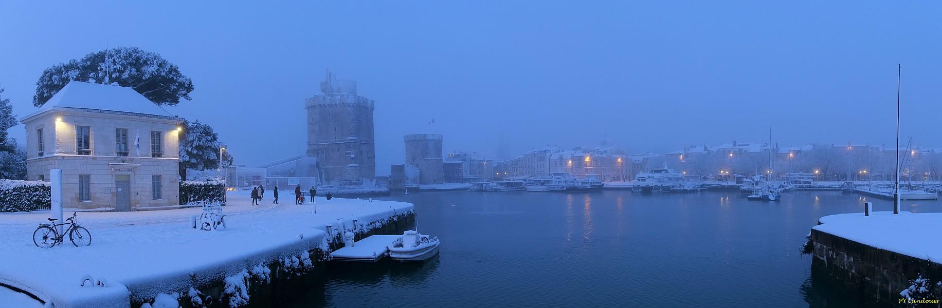 La Rochelle vu d'en haut, Neige, 6 janvier 2026