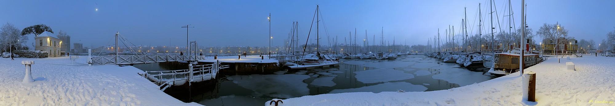 La Rochelle vu d'en haut, Neige, 6 janvier 2026