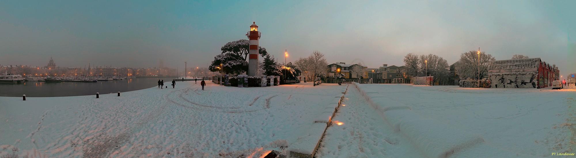 La Rochelle vu d'en haut, Neige, 6 janvier 2026