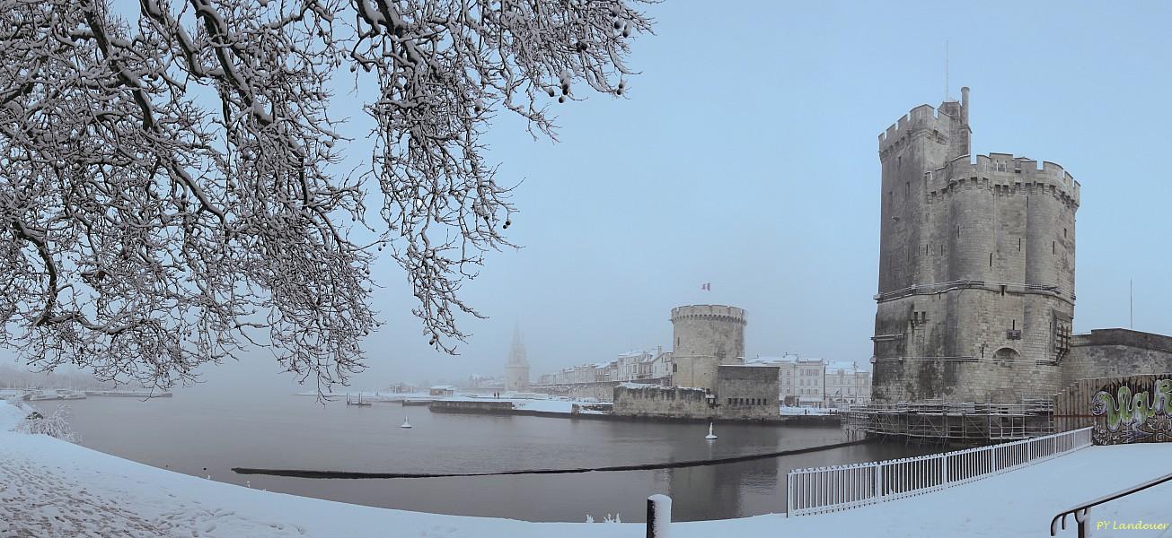 La Rochelle vu d'en haut, Neige, 6 janvier 2026