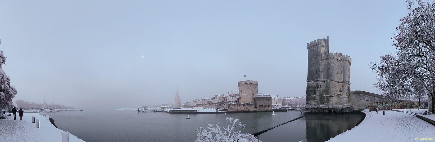 La Rochelle vu d'en haut, Neige, 6 janvier 2026