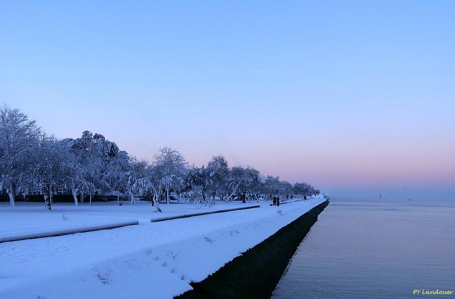 La Rochelle vu d'en haut, Neige, 6 janvier 2026