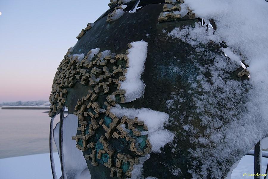 La Rochelle vu d'en haut, Neige, 6 janvier 2026