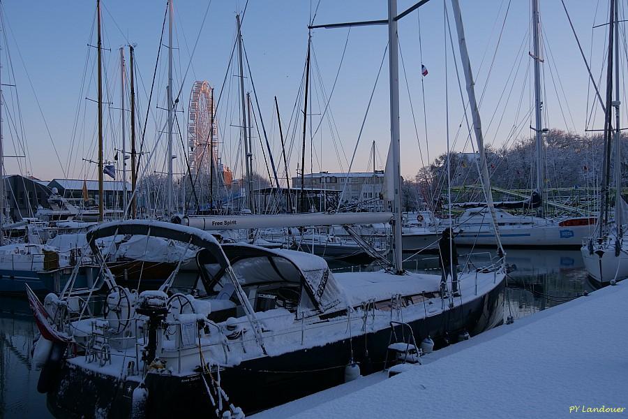 La Rochelle vu d'en haut, Neige, 6 janvier 2026