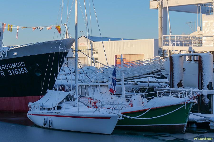 La Rochelle vu d'en haut, Neige, 6 janvier 2026
