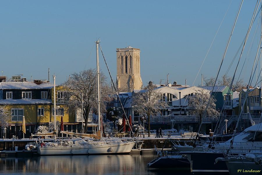 La Rochelle vu d'en haut, Neige, 6 janvier 2026