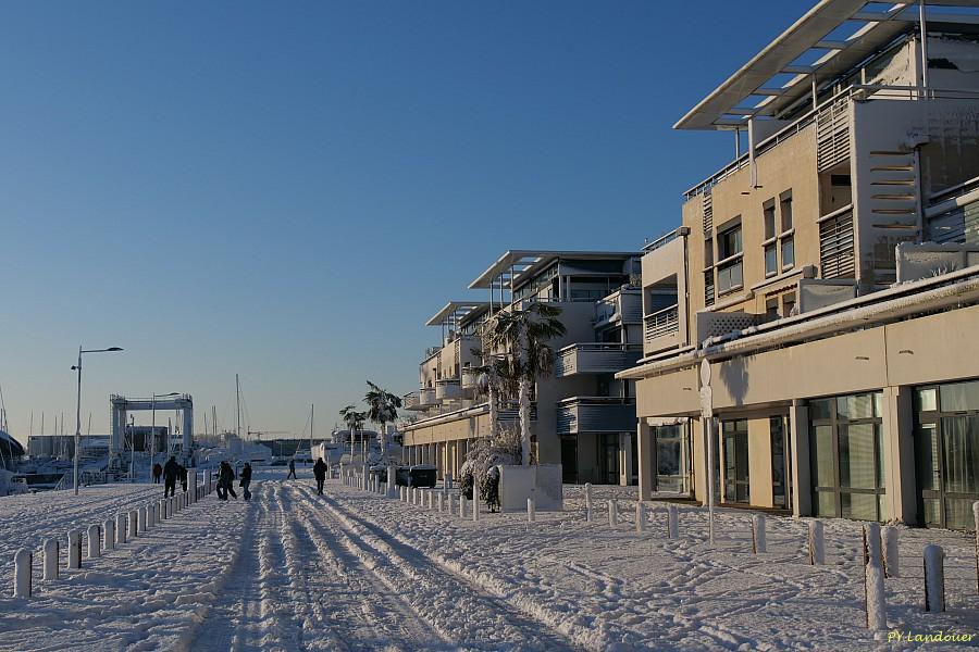 La Rochelle vu d'en haut, Neige, 6 janvier 2026