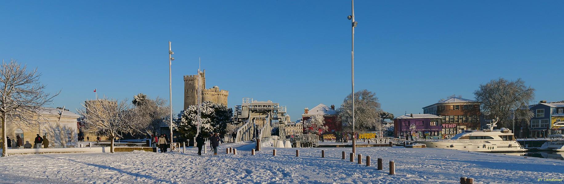La Rochelle vu d'en haut, Neige, 6 janvier 2026