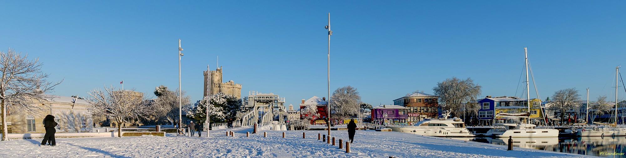 La Rochelle vu d'en haut, Neige, 6 janvier 2026