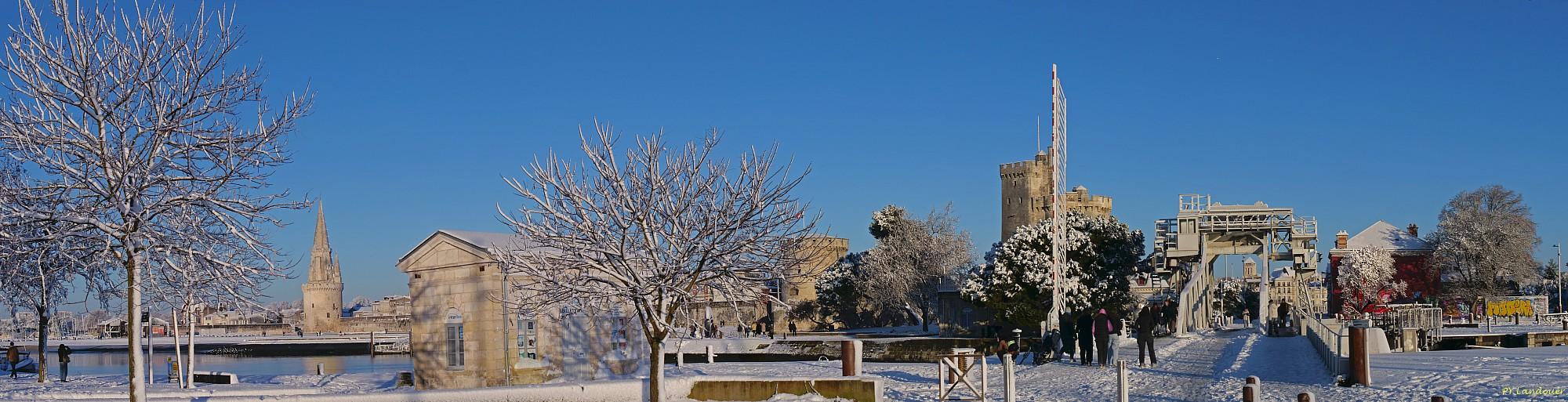 La Rochelle vu d'en haut, Neige, 6 janvier 2026