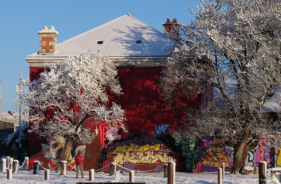 La Rochelle vu d'en haut, Neige, 6 janvier 2026