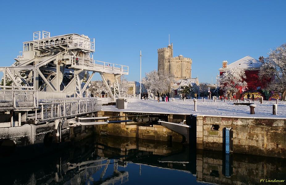 La Rochelle vu d'en haut, Neige, 6 janvier 2026