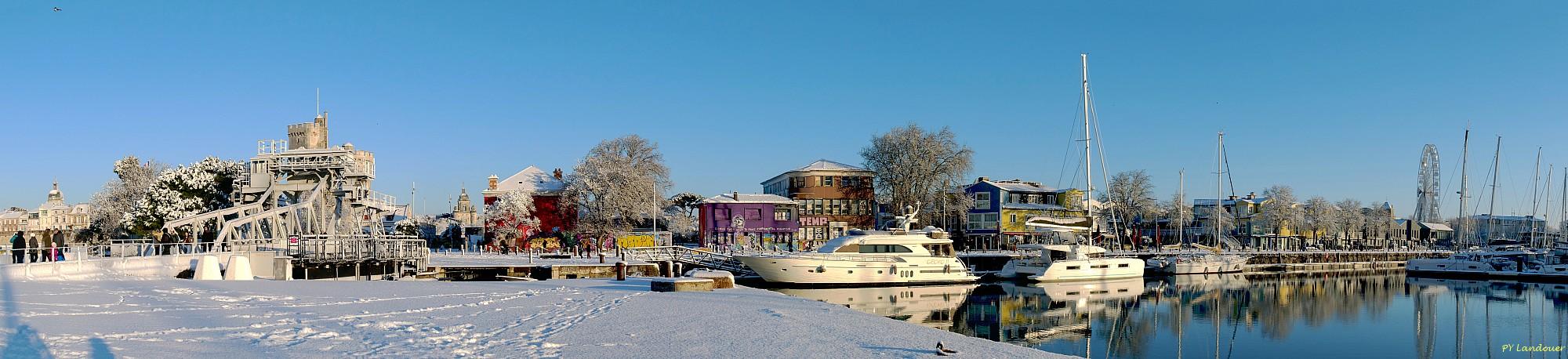 La Rochelle vu d'en haut, Neige, 6 janvier 2026