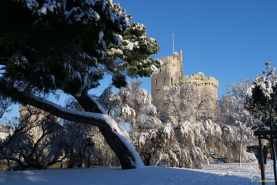 La Rochelle vu d'en haut, Neige, 6 janvier 2026