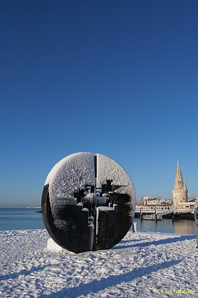La Rochelle vu d'en haut, Neige, 6 janvier 2026