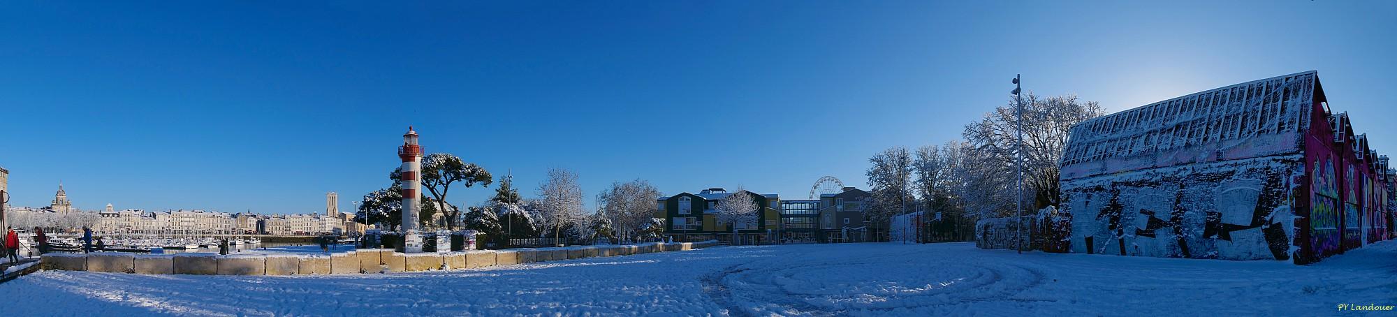 La Rochelle vu d'en haut, Neige, 6 janvier 2026