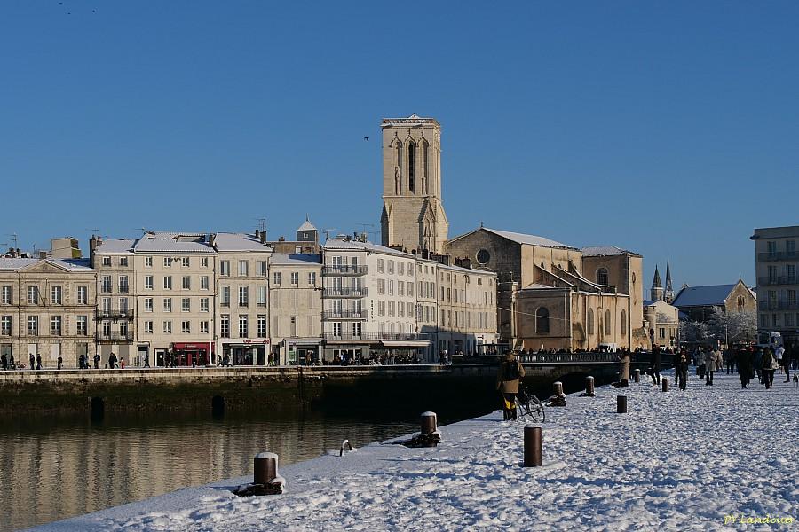 La Rochelle vu d'en haut, Neige, 6 janvier 2026