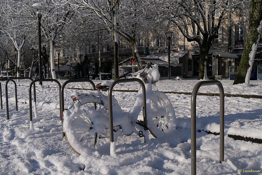 La Rochelle vu d'en haut, Neige, 6 janvier 2026