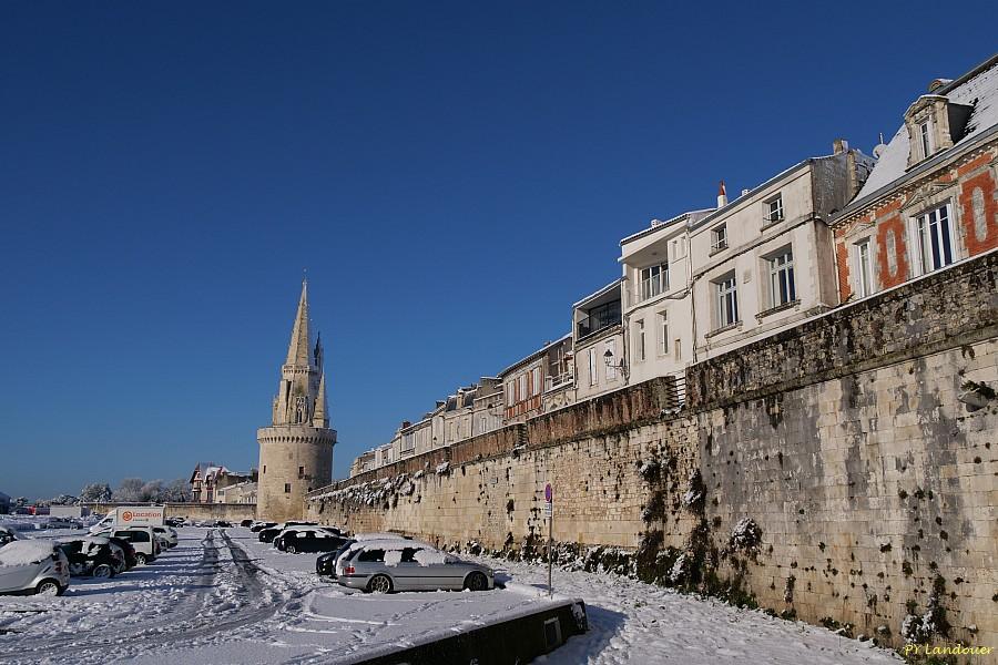 La Rochelle vu d'en haut, Neige, 6 janvier 2026