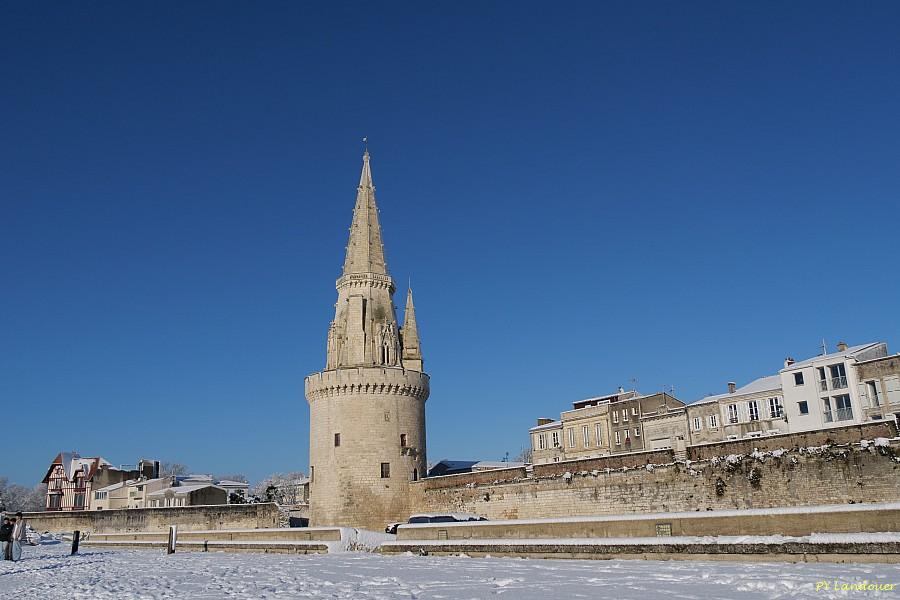 La Rochelle vu d'en haut, Neige, 6 janvier 2026