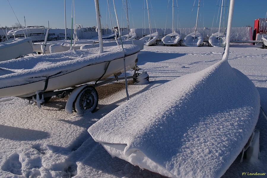 La Rochelle vu d'en haut, Neige, 6 janvier 2026