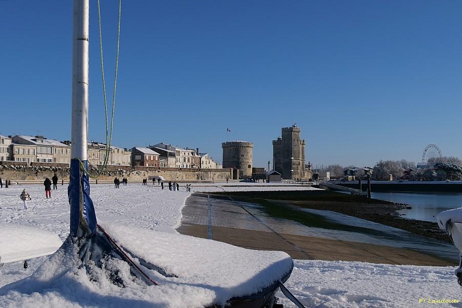 La Rochelle vu d'en haut, Neige, 6 janvier 2026