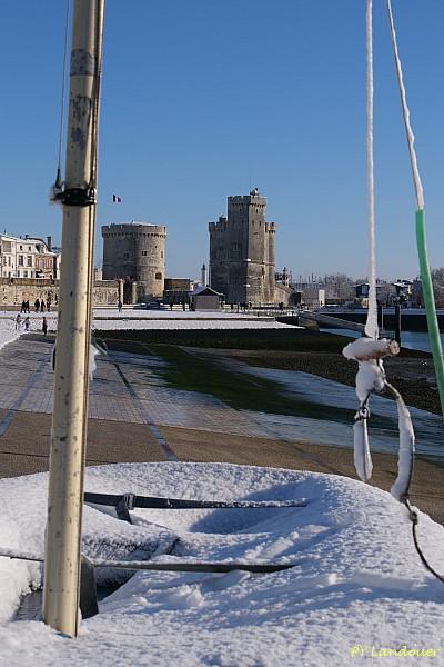 La Rochelle vu d'en haut, Neige, 6 janvier 2026