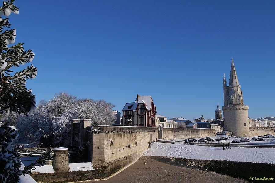 La Rochelle vu d'en haut, Neige, 6 janvier 2026