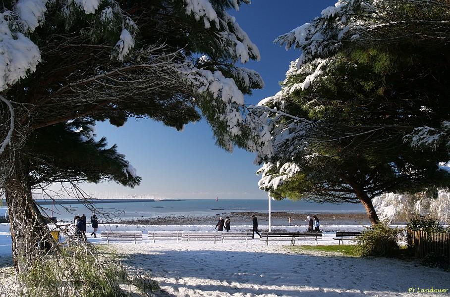 La Rochelle vu d'en haut, Neige, 6 janvier 2026