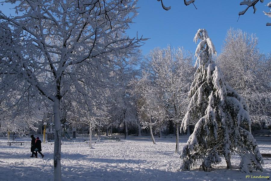 La Rochelle vu d'en haut, Neige, 6 janvier 2026