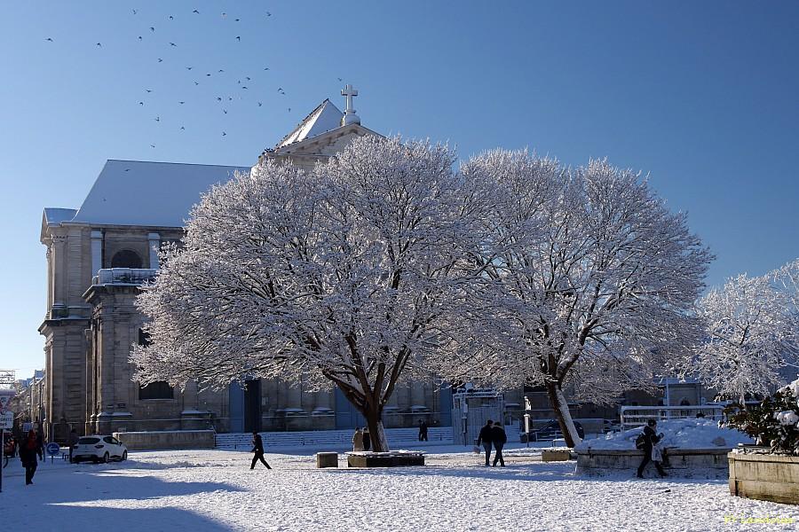 La Rochelle vu d'en haut, Neige, 6 janvier 2026