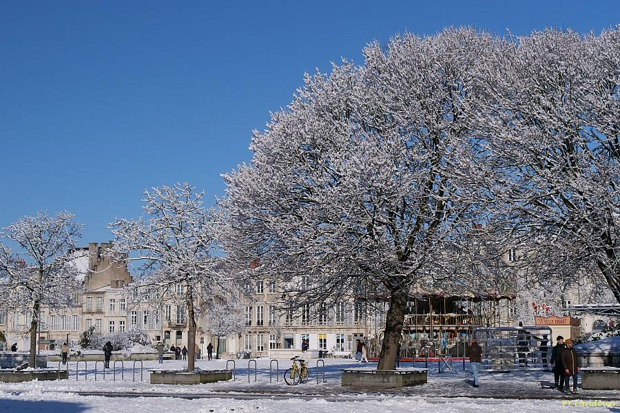La Rochelle vu d'en haut, Neige, 6 janvier 2026