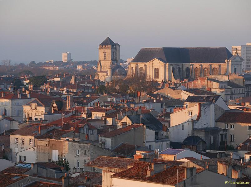 La Rochelle vu d'en haut, Notre-Dame, matin