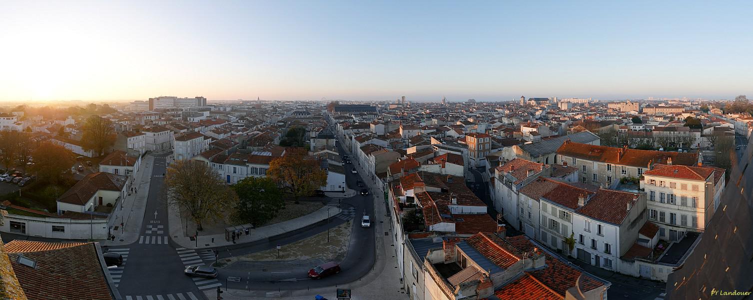 La Rochelle vu d'en haut, Notre-Dame, matin